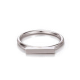 Bague Line Acier inoxydable Argent / 49 Jardin des Bijoux