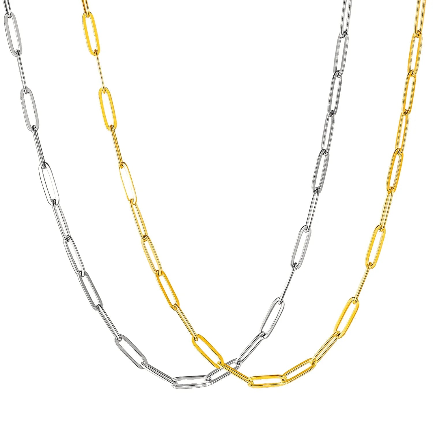 Collier Liberia Or Acier Inoxydable Jardin des Bijoux