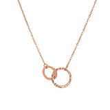 Collier Omessa Acier inoxydable Or Rose Jardin des Bijoux