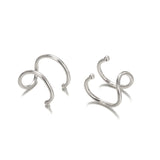 Boucles d’oreilles Earcuff Elya Argent Acier Inoxydable Jardin des Bijoux