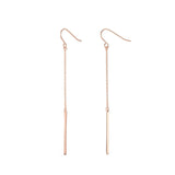 Boucles d’oreilles Haiku Acier inoxydable Or Rose Jardin des Bijoux