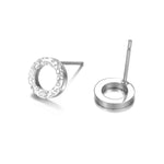 Boucles d’oreilles Infini Acier inoxydable Argent Jardin des Bijoux