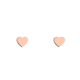 Boucles d’oreilles Coeur Love Acier inoxydable Or Rose Jardin des Bijoux