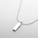 Collier Odin Argent / Maille Cubaine Acier Inoxydable Jardin des Bijoux