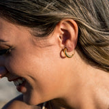 Boucles d’oreilles Marine Acier Inoxydable Jardin des Bijoux