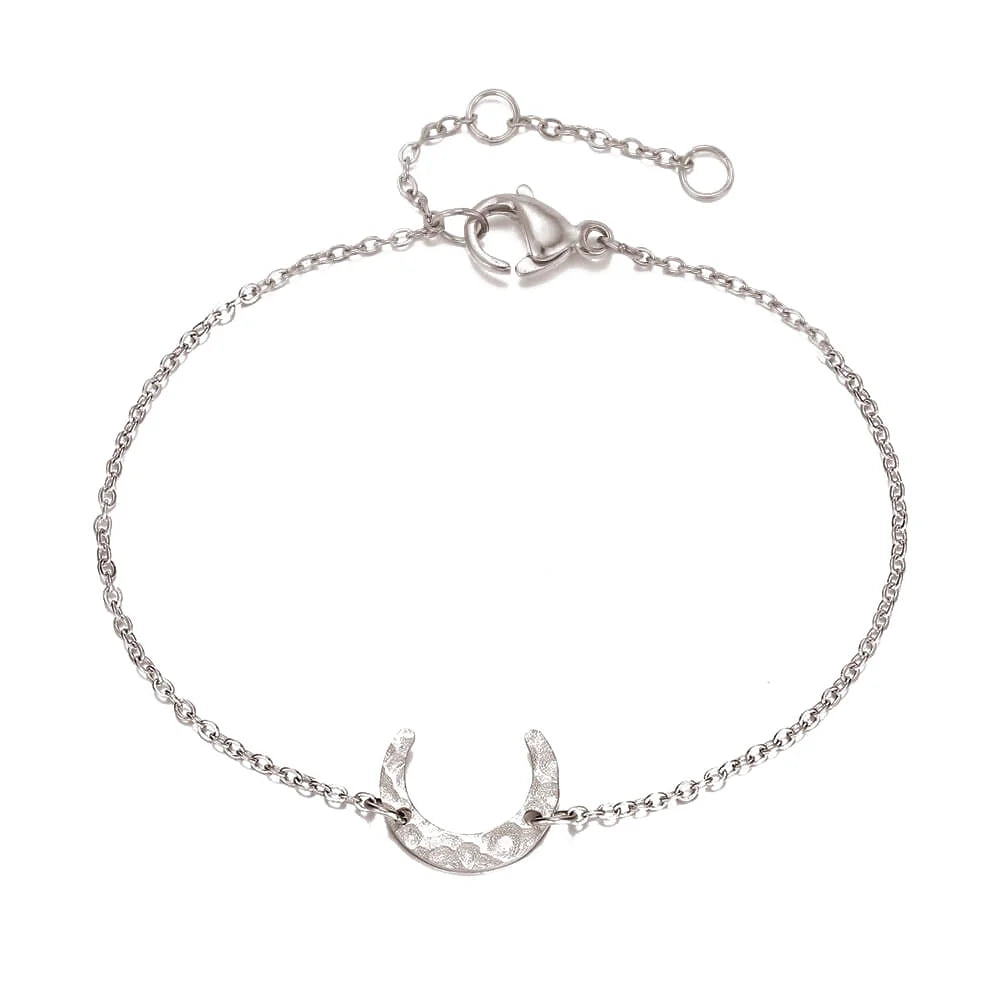 Bracelet Lune Acier inoxydable Argent Jardin des Bijoux