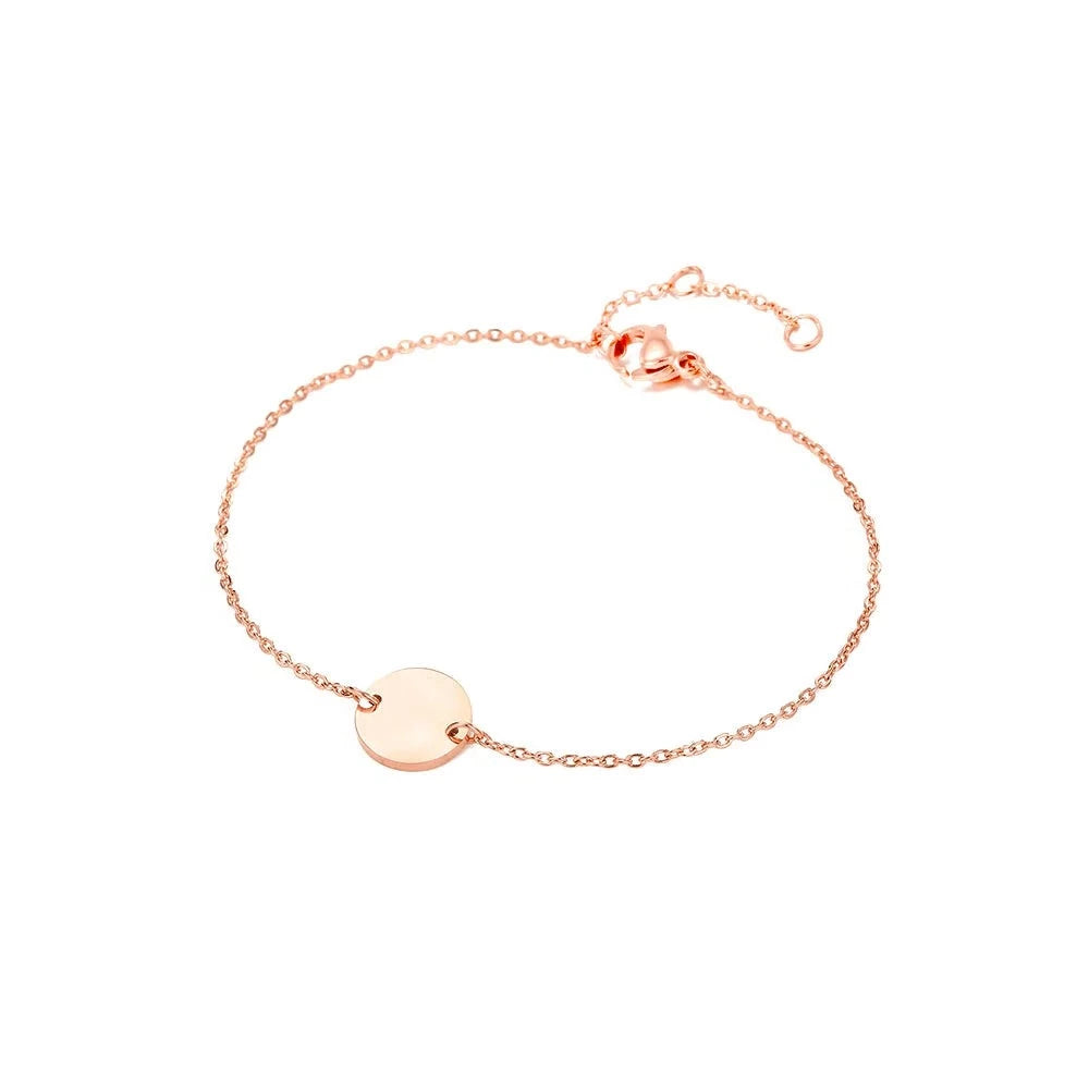 Bracelet Solstice Acier inoxydable Or Rose Jardin des Bijoux