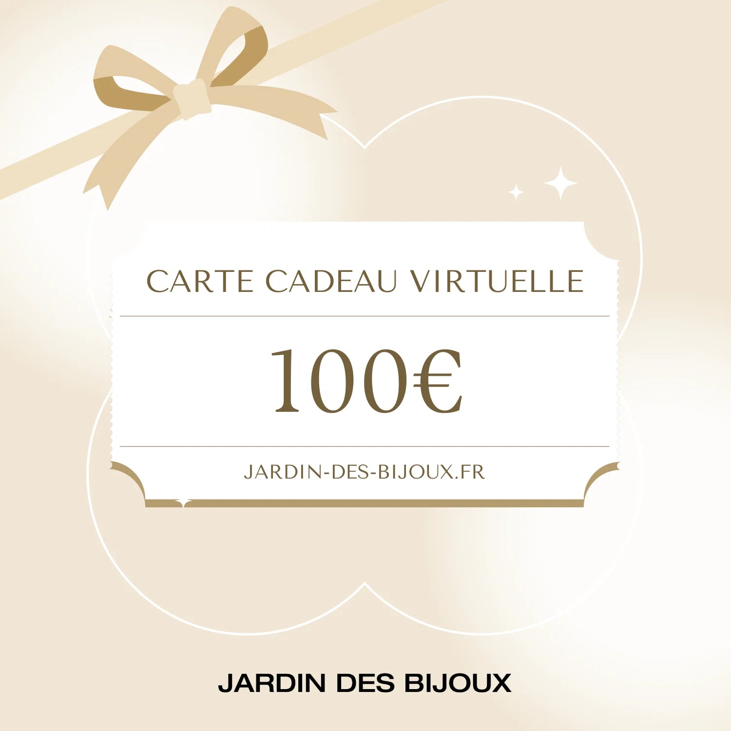 Carte-cadeau Carte-cadeau 100 € Acier Inoxydable Jardin des Bijoux