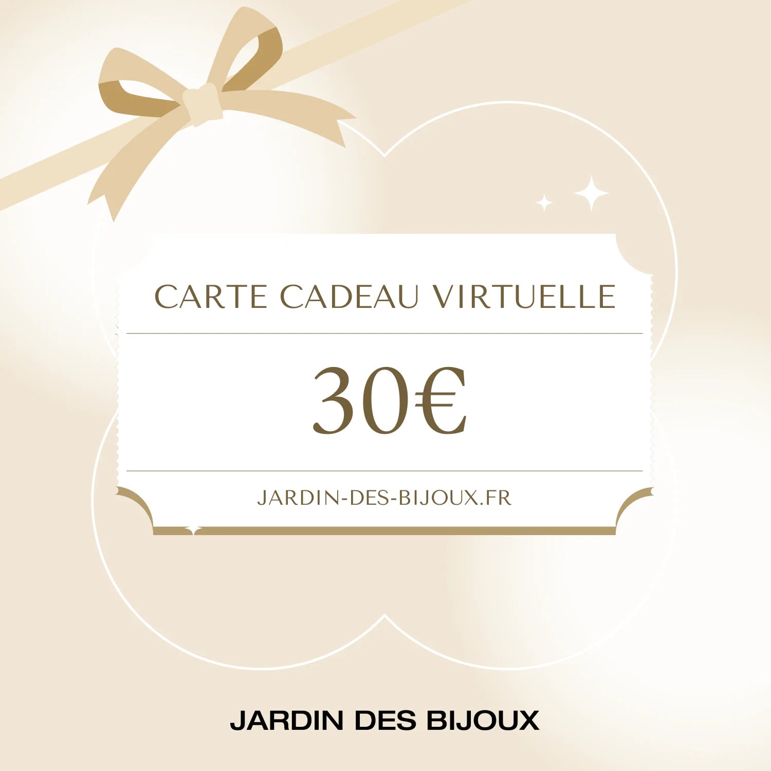 Carte-cadeau Carte-cadeau 30 € Acier Inoxydable Jardin des Bijoux