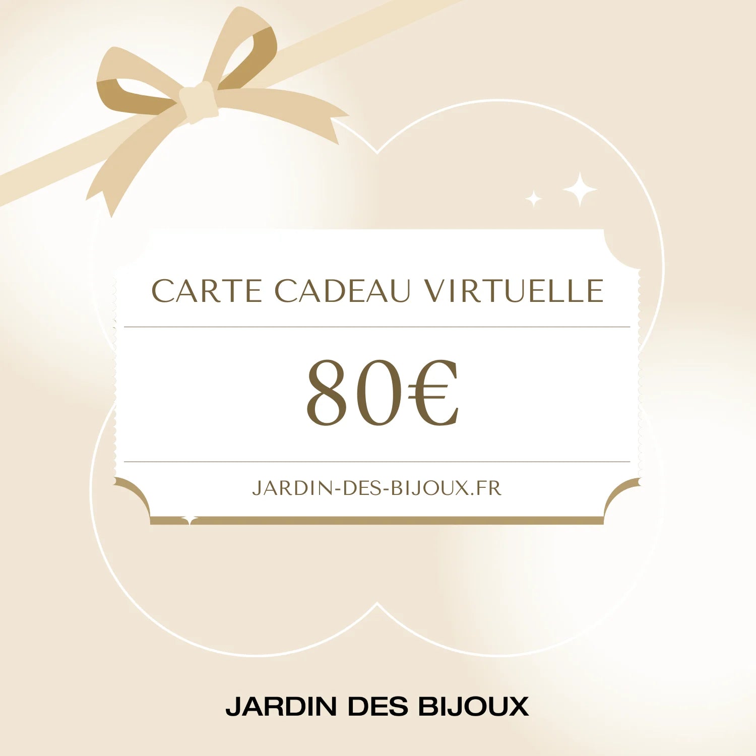 Carte-cadeau Carte-cadeau 80 € Acier Inoxydable Jardin des Bijoux