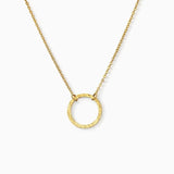 Collier Cercle Or / 11 mm Acier Inoxydable Jardin des Bijoux