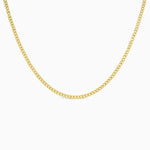 Collier Chaine Pumila Acier inoxydable Or / 4mm / 38cm Jardin des Bijoux