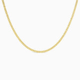 Collier Chaine Pumila Acier inoxydable Or / 4mm / 38cm Jardin des Bijoux