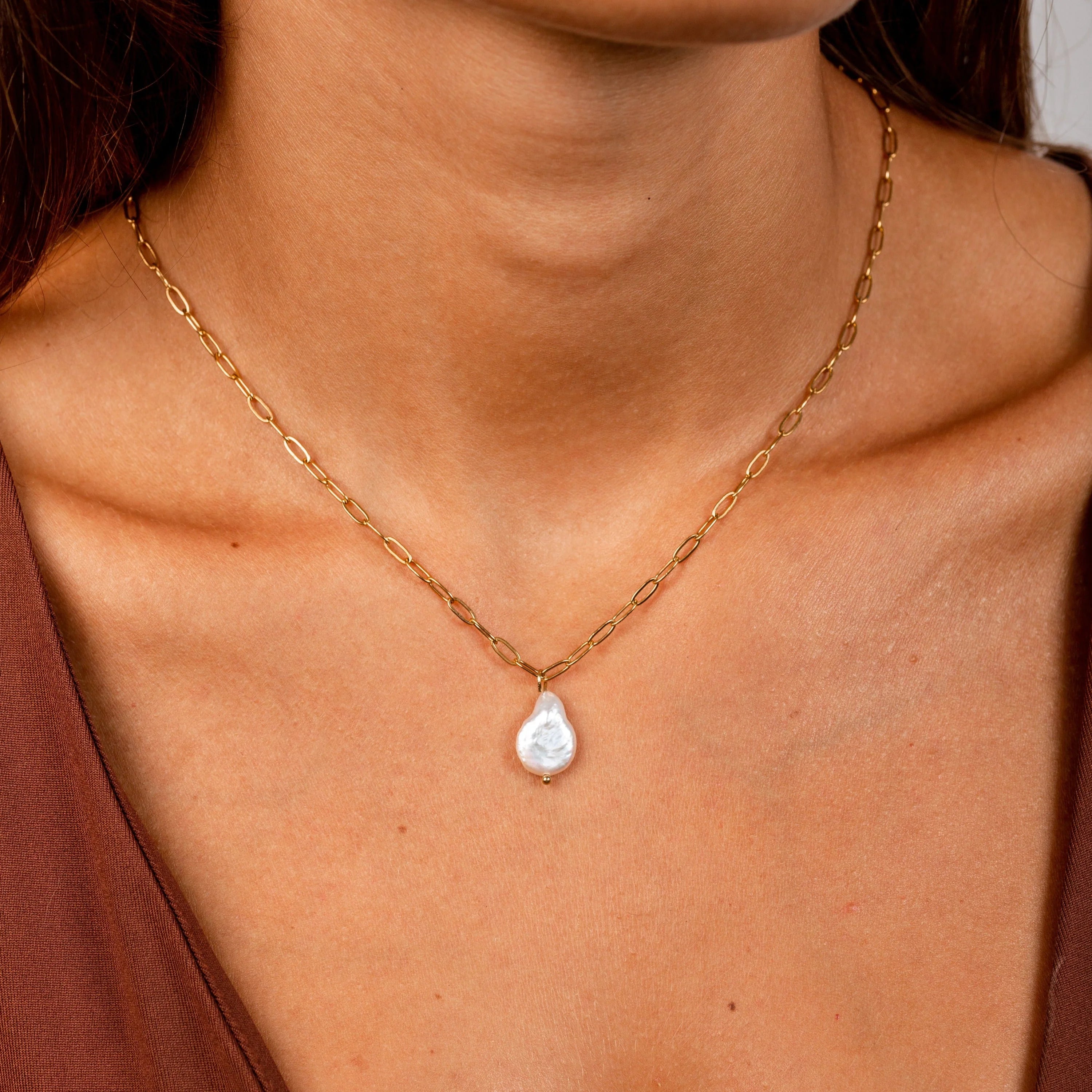 Collier Cozumel Acier inoxydable Or Jardin des Bijoux