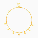 Collier Étoiles Stars Acier inoxydable Or Jardin des Bijoux