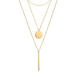 Collier Iroquois Composition Or Rose Jardin des Bijoux