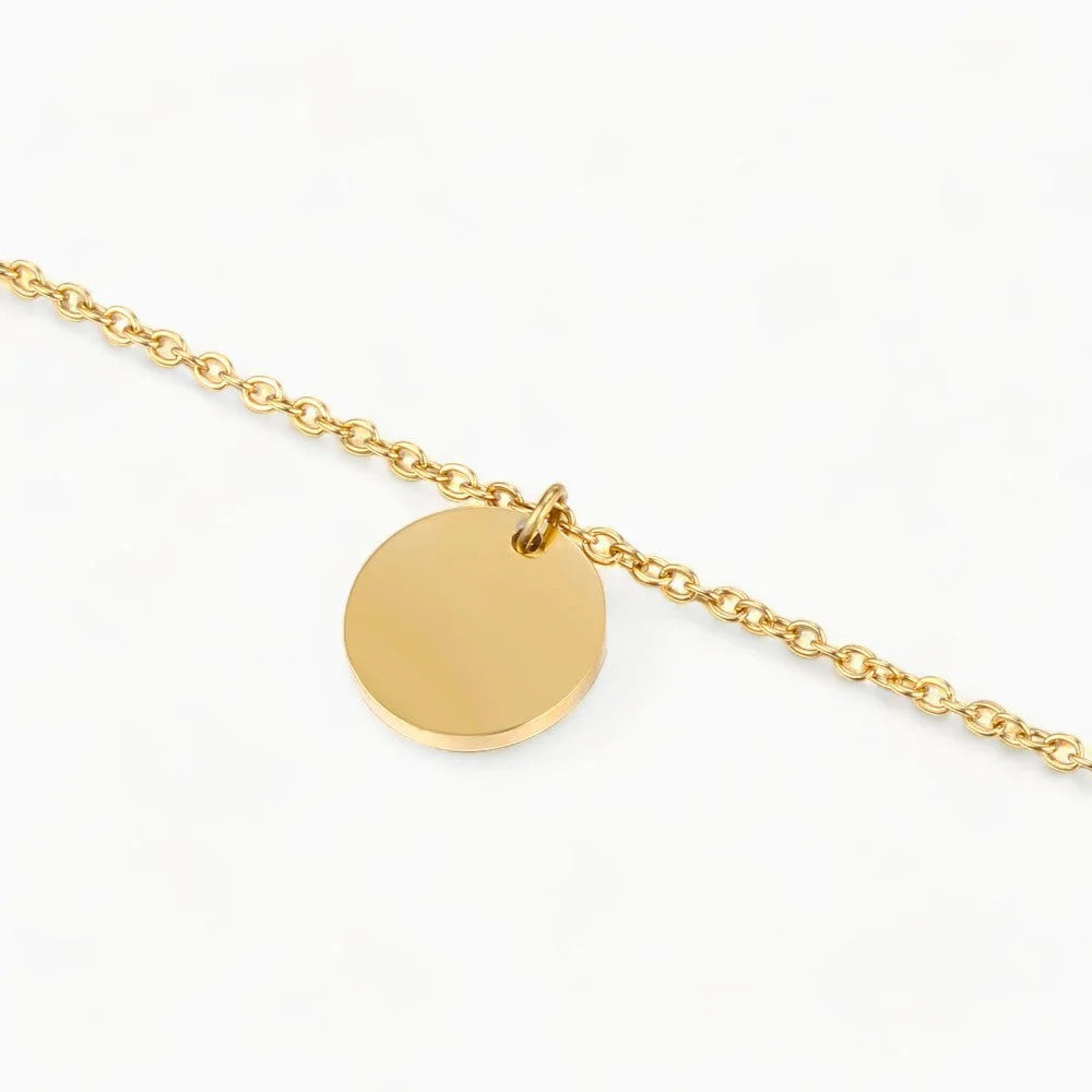 Collier Lucky Or Acier Inoxydable Jardin des Bijoux