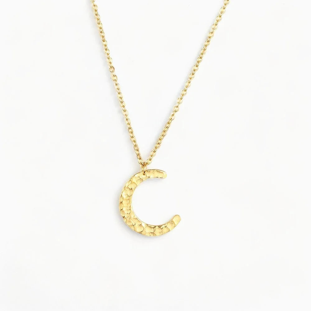 Collier Luna Acier inoxydable Or Jardin des Bijoux