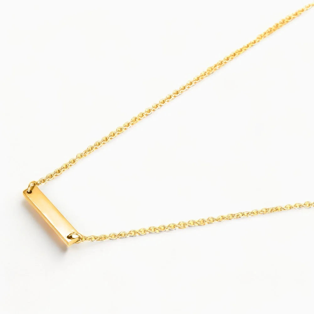 Collier Nara Acier inoxydable Or Jardin des Bijoux