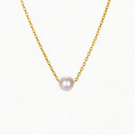 Collier Pearl Or Acier Inoxydable Jardin des Bijoux