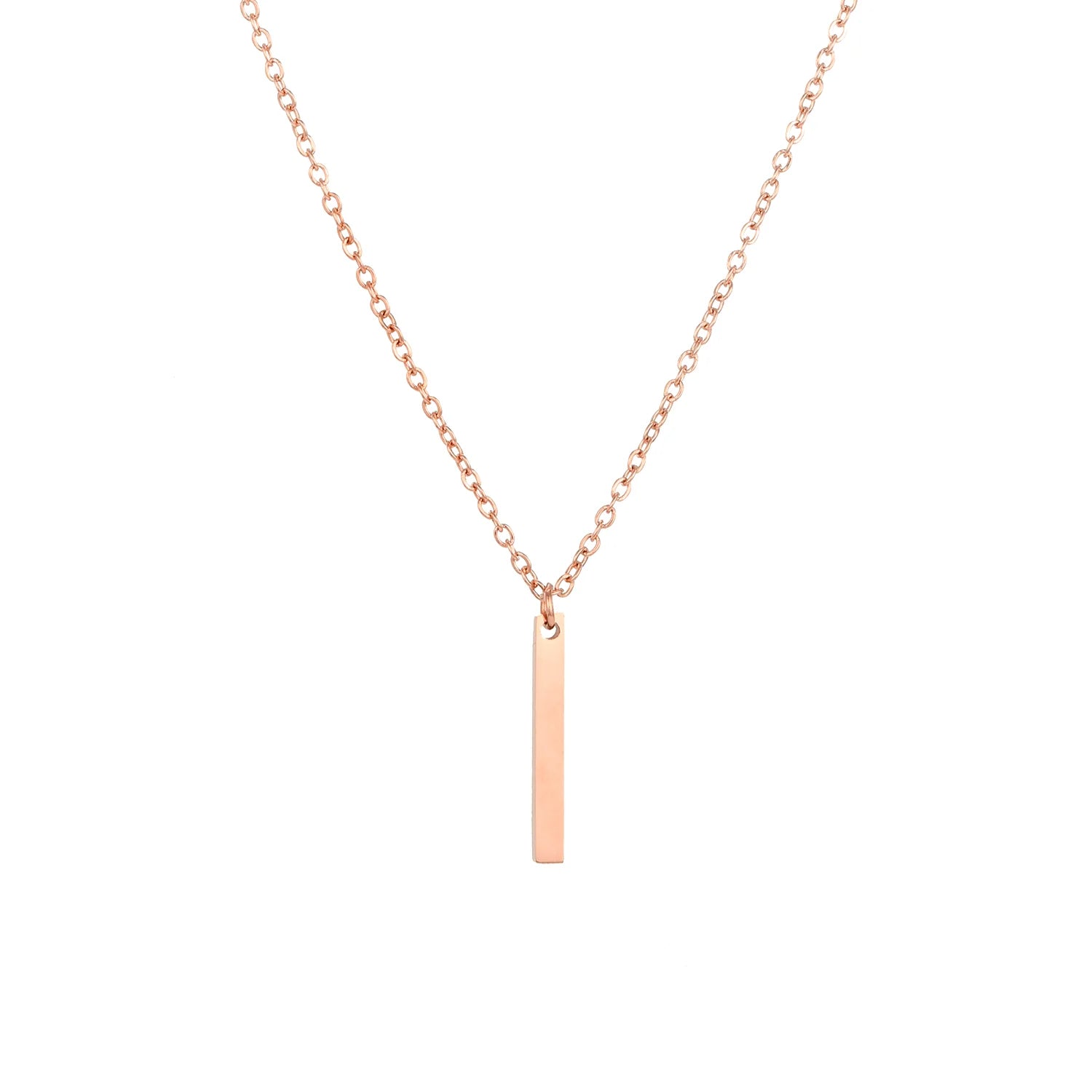 Collier Tamara Acier inoxydable Or Rose Jardin des Bijoux